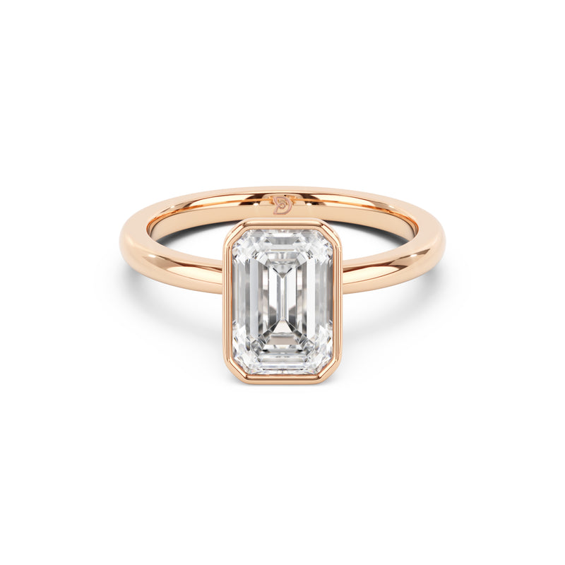 Eloise Antique Cut Cushion Bezel Solitaire