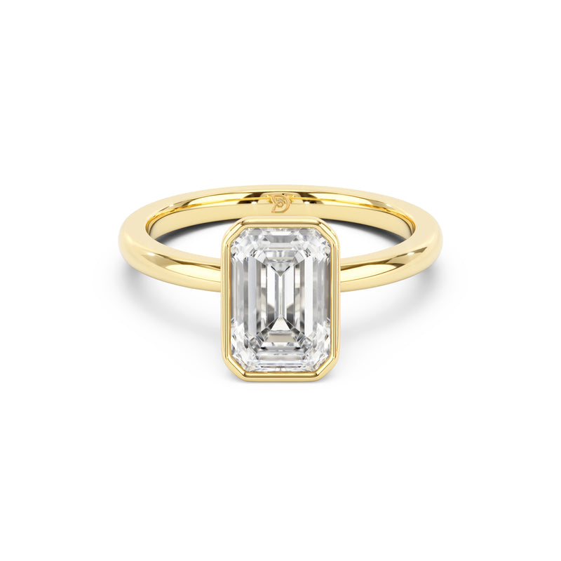 Eloise Antique Cut Cushion Bezel Solitaire