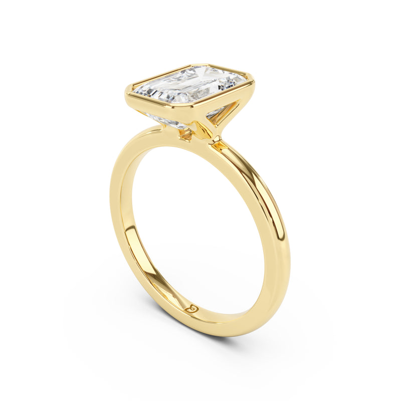 Eloise Antique Cut Cushion Bezel Solitaire