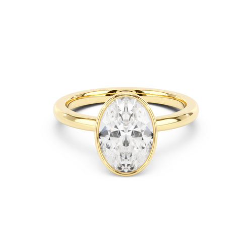 Eloise Antique Cut Cushion Bezel Solitaire