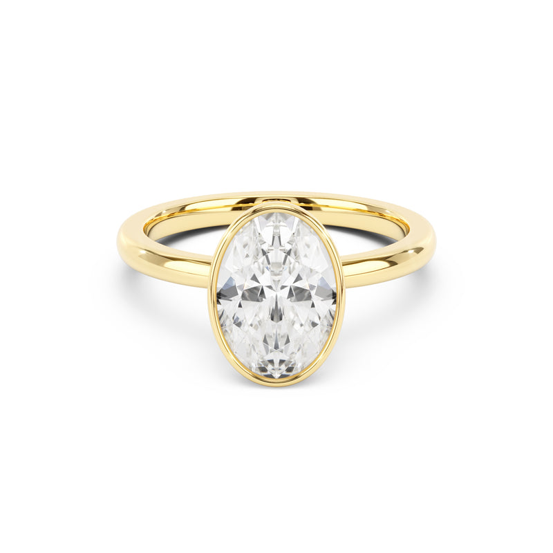 Eloise Antique Cut Cushion Bezel Solitaire